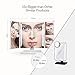 Anjou Makeup Mirror with Lights and Magnification 1X,2X,3X,10X, Lighted Vanity Mirror with Touch Screen Dimmable, Trifold Mirror with Lights and 360 Degree Rotation