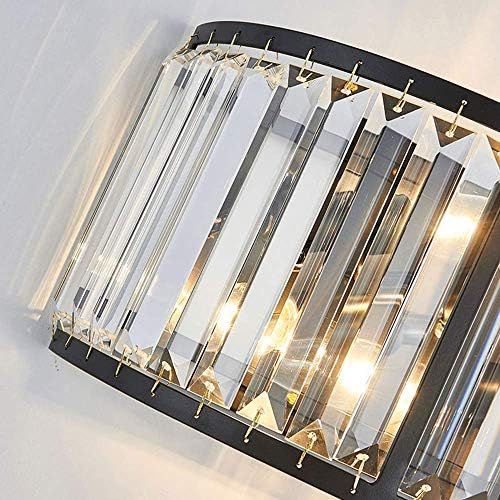 Wall Lights Wall Lamp Sconce Light Modern Lights Luxury Golden Crystal Wall Lamp Creative Simple Restaurant Corridor Aisle Wall Lamp Bedroom Living Room Bedside Bracket Light Black Warm Lighting Deco