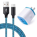 AndHot USB Wall Charger Adapter Charging Box with 6FT Type C Charger Cable Charging Cord Compatible with iPad Pro 2018, LG Stylo 4/Stylo 4 Plus, LG V40/V35/V30S/G7 ThinQ V30/V30 Plus G6 G5 V20 Q8