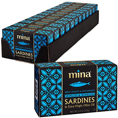 Mina Skinless & Boneless Sardines in Extra Virgin Olive Oil