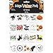 Amscan Halloween Icons Tattoos Party Supplies | (120 Assorted Pieces) | Great as Trick-or-Treat Giveaways and Horror House Decoration