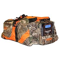 Scent Crusher Realtree Camo Gear Bag with Ozone Generator - Destroys Odors Within 30 mins, Use at Home or On The Way to The Field, Airport/TSA Compliant