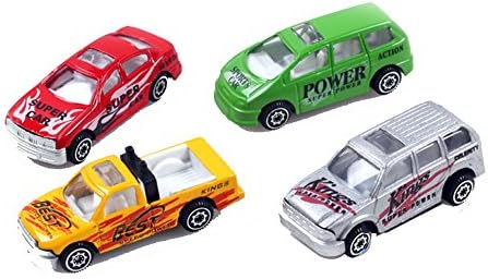 San Tokra 4Pcs SUV Model Alloy Metal & Plastic Toy Cars for Children Gift