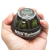 NSD Power AutoStart Spinner Gyroscopic Wrist and Forearm Exerciser with Auto Start Feature and Digital LCD Counter