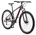 Schwinn Bonafide Mountain Bike with Front Suspension, Featuring 17-Inch/Medium Aluminum Frame and 24-Speed Shimano Drivetrain with 29-Inch Wheels and Mechanical Disc Brakes, Matte Black/Redthumb 1