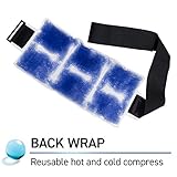 TheraPearl Back Wrap, Reusable Hot Cold Therapy Pack with Gel Beads