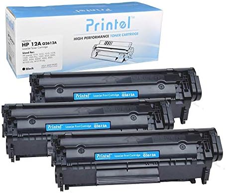 Printel Compatible Replacement Toner Cartridge for HP 12A (Q2612A) Black (3 Pack) - Manufacturer Direct