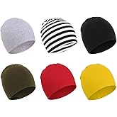DRESHOW BQUBO 6 Pack Baby Hats for Boys Girls Unisex Baby Hat Soft Knit Cap Nursery Beanie for Newborn Infant Toddler Kid
