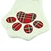 Lovely Pet Paw Christmas Stocking for Dog or Cat 18-Inch Length (Dog)