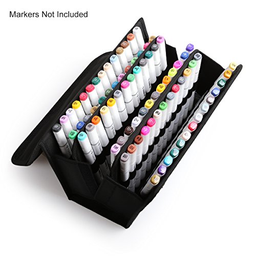 80 Holders Marker Pen Case for Permanent Paint Marker, Dry Erase Marker