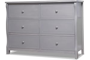 Sorelle Furniture Princeton Baby Dresser – Nursery Storage with Drawers, Kids Bedroom Furniture for Child’s & Infant – Weathered Gray