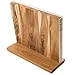 Acacia Wood Magnetic Knife Block Holder, Universal Stand Without Knives