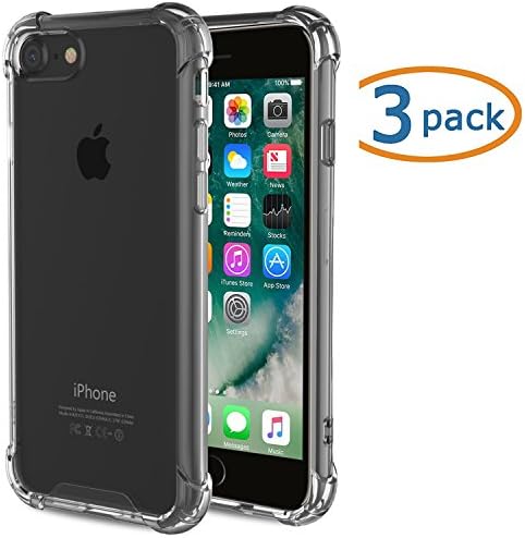 [3Pack] iPhone 6/6S Case iBarbe Premium Reinforced TPU Transparent Advanced Bumper Protection Case Cover Slim Protective Case Enhanced Grip for Apple iPhone 6S & iPhone 6(iPhone 6/6S Grey case)