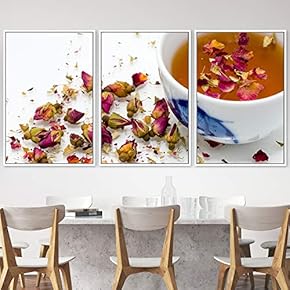 signwin 3 Piece Framed Canvas Wall Art Coffee...
