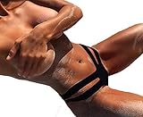Women's Sexy Strappy Bikini Swimsuit Lace Brazilian Bow Tie Ruched Semi Thong (US 2-4 / Label S, Black)