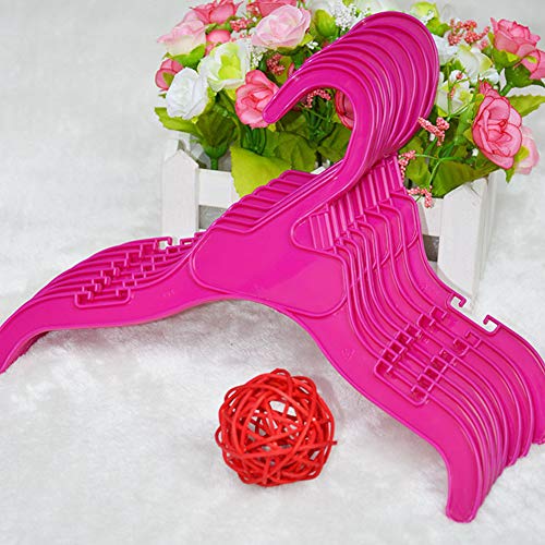 shlutesoy 5Pcs Puppy Pet Clothing Clothes Rack Hanger for Small and Large Dog Apparel - Rose Red L - Thumbnail 2