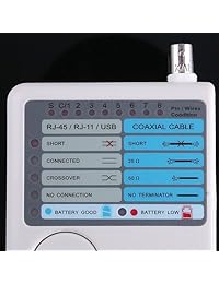 Docooler 4 en 1 remoto, medidor de cable de teléfono y red RJ11, RJ45, USB, BNC, LAN