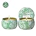 Citronella Candles, Scented  Travel Candle Set, Natural Mosquito Repellent, Indoor and Outdoor 2-Pack, Soy Wax Travel Tins Candle with Citronella, Natural Mosquito Repels