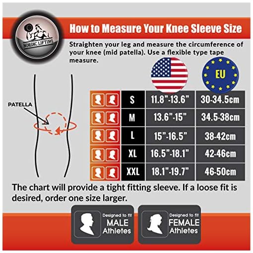 Nordic Lifting Knee Compression Sleeves (1 Pair) - Support for Arthritis Prevention & Recovery - Image 3