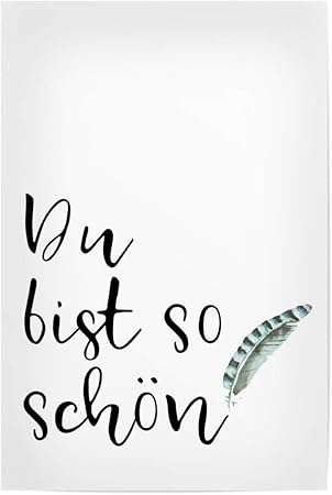 Amazon De Artboxone Poster 150x100 Cm Typografie Du Bist So Schon Teil Zwei Bild Liebe