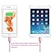 iPhone Charger, IWAVION 2Pack 6FT Lightning Cable Extra Long Nylon Braided 8 Pin USB Charging Cord for iPhone se/6/6s/6 plus/6s plus, 5c/5s/5, iPad Air/Mini, iPod Nano/Touch (Rose Gold)