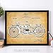 Harley Davidson Motorcycle - 11x14 Unframed Patent Print - Makes a Great Man Cave Decor and Gift Under $15 for Hog Riders and Motorcycle Enthusiasts