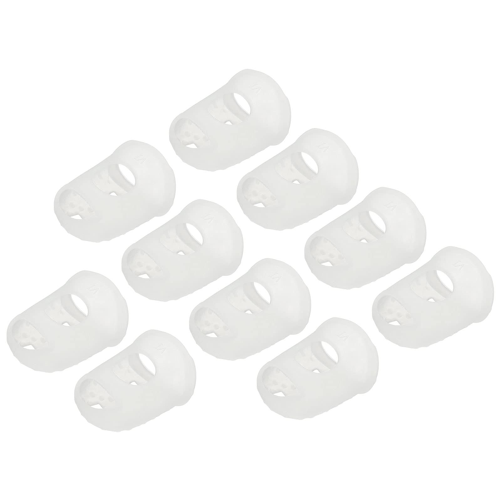 YOKIVE 10 Pcs Fingertip Protector Silicone Fingertip Covers | Protect Fingers, Great for Playing Guitar, Sewing, Cutting (Transparent, 25mm, 1-Inch)