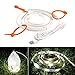 zerproc Outdoor Camping String Lights, Portable USB Lantern Rope Lights with Sensor Touch Switch, Waterproof led String Lights for Hiking, Camping Tent, Emergencies and Backpacking, Cool White