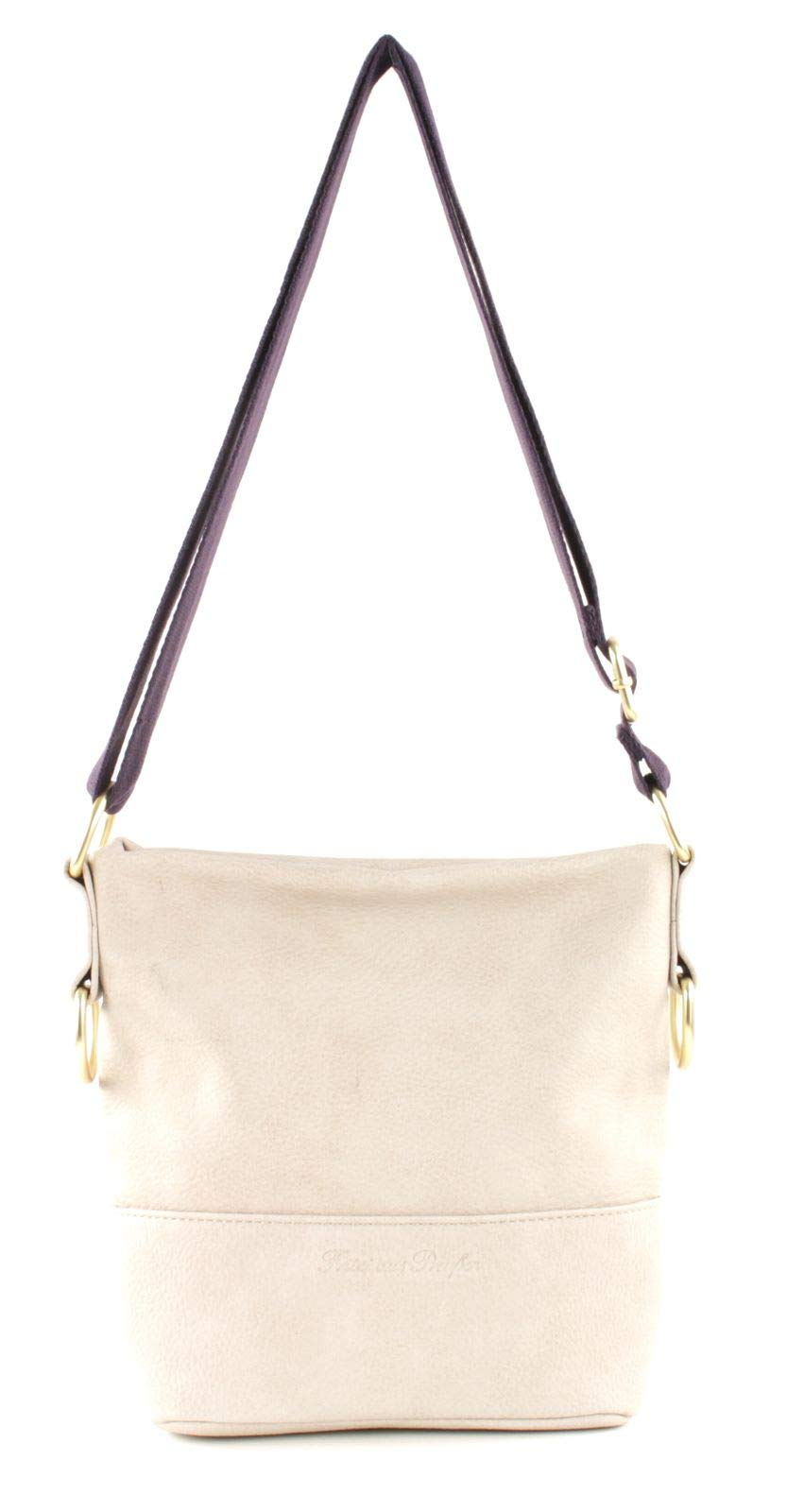 Fritzi aus Preussen Olea Women’s Cross-Body Bag, Beige (Light Beige), 8x19x24 centimeters (W x H x L)