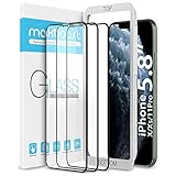 Maxboost Edge-to-Edge Screen Protector for Apple iPhone Xs and iPhone X (5.8-Inch)(3 Pack) [Touch Accurate] Full Framed Tempered Glass Screen Protector Compatible with iPhone Xs/X 5.8”2018 2017