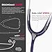 MDF Instruments, Acoustica Lightweight Stethoscope for Doctors, Nurses, Students, Home Health Use, Adult, Dual Head, Purple Tube, Silver Chestpiece-Headset, MDF747XP08