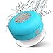 JEMMA Waterproof Bluetooth Speaker Wireless Shower Portable Hand-Free Call with Mic(Blue)