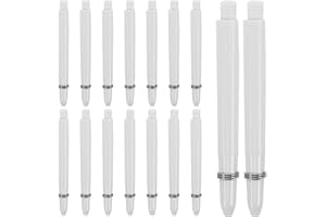 ibasenice 50Pcs 2Ba Dart Shafts Nylon Soft Tip Shafts with Rings for Long Flights Essentials and Dart Accessories Ideal for C