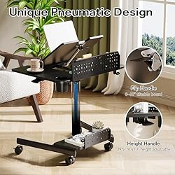 JOY worker Mobile Standing Desk with 60° Tiltable