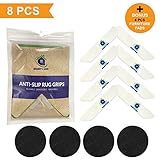 Granny's Home Rug Grippers Carpet - Rubber Anti-Skid Pad .Stop Slipping Rug,Keeps Your Rug in Place & Makes Corners Flat, Waterproof (8PCS)