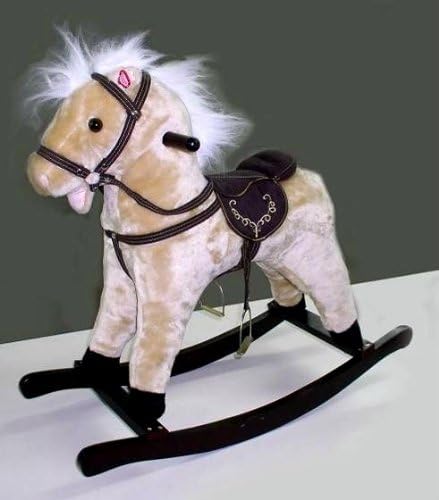 Amazon ロッキングホース 木馬 天然木製 乗馬音 馬の鳴声付き おもちゃ おもちゃ