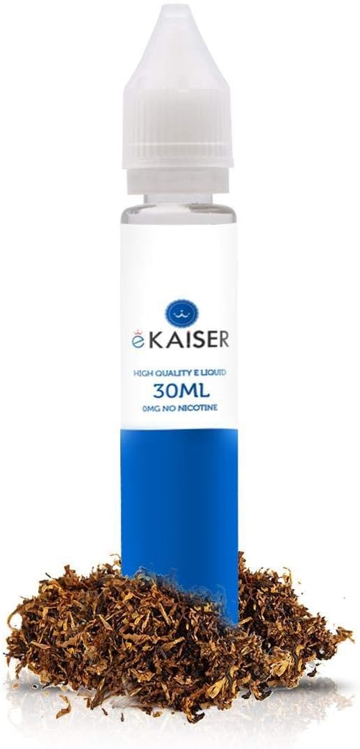 eKaiser Flavours 0mg E-Liquid Short Fill 50/50 PG/VG 30ml Shortfill Reusable Bottle No Nicotine Classic Tobacco Eliquid for E-Cigarette and Eshisha