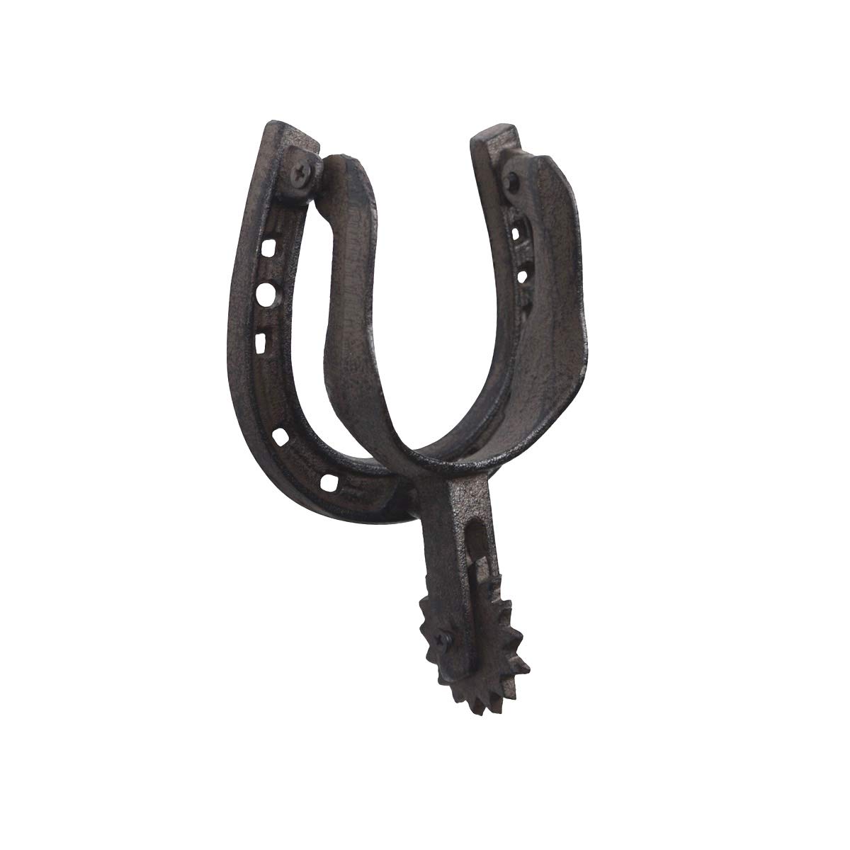 Cast Iron Lucky Horseshoe Cowboy Spur Door Knocker Western Home Man