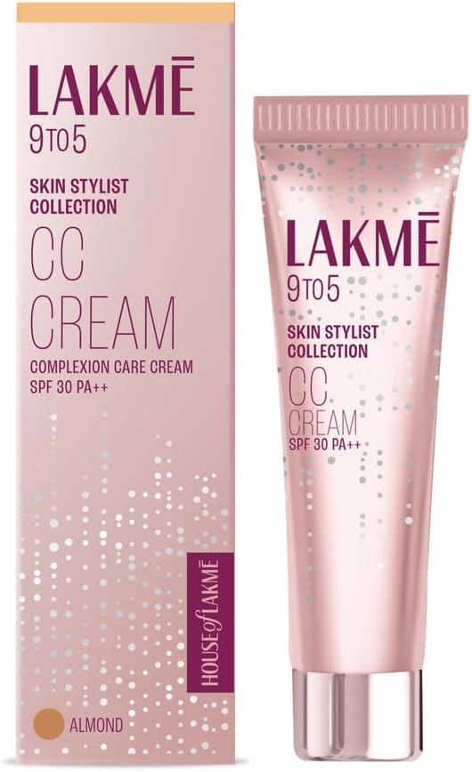 Lakme 9 to 5 Complexion Care CC Cream Almond 30g Face Moisturiser Makeup Base