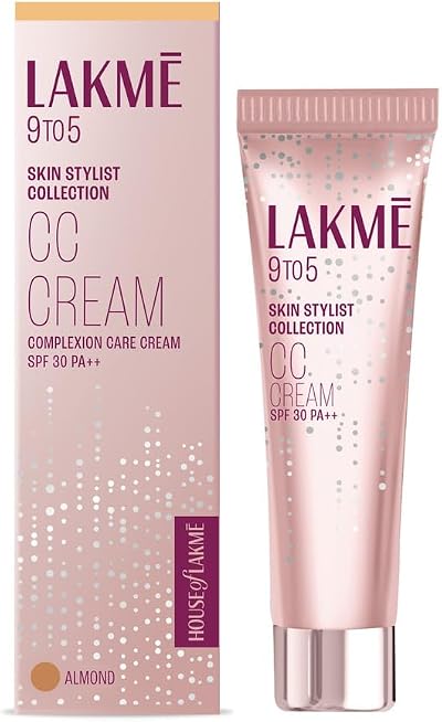 Lakme 9 to 5 Complexion Care CC Cream Almond 30g Face Moisturiser Makeup Base