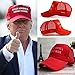 Make America Great Again Donald Trump New Hat Red White mesh Skip snap Back USA Beisbol MAGA