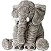 Rainbow Fox Long Nose Elephant Toys Soft Plush Stuff Dolls Lumbar Toys (Grey, Large)
