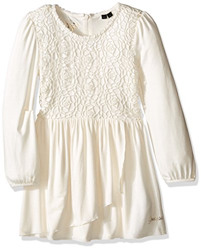 GUESS Little Girls' Crochet Overaly Jersey Dress, Scuffy,