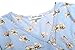 Aphratti Womens 3/4 Sleeve Faux Wrap Maxi Dress Floral Fit Flare V Neck Long Dresses Sky Blue Large