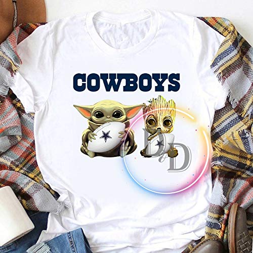 baby yoda cowboys shirt