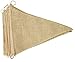 Firefly Craft 14 Foot DIY Burlap Banner with 20 Triangular Pennant or Rectangular Notch Flags (8 X 10 Inches Each Flag)