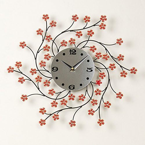 gerewe Wall Clock Watch lounge bedroom minimalist modern of the creative mode Decorative clock pocket watch Mute quartz (Color Gold)