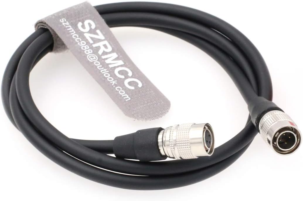 SZRMCC Hirose 4 Pin Male to Hirose 4 Pin Female Power Cable for Sony F5 F55 ARRI Amira Camera to SmallHD Monitor - Image 4