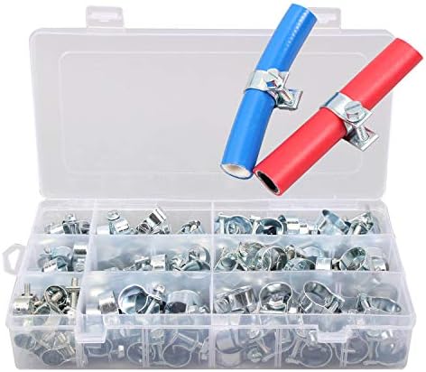 Rolansy Hose Clamp,Adjustable Stainless Steel Worm Drive Pipe Hose Clamps Clips (10-12 mm)