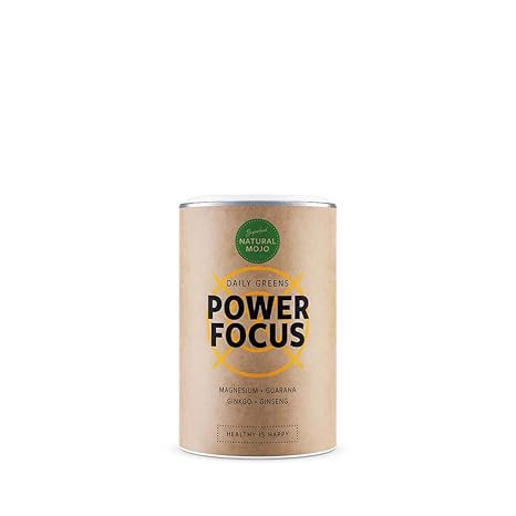 Natural Mojo Power Focus – Energy Pulver (180 g) – Denkleistung steigern durch wertvolle Superfoods – Getränkepulver für mehr